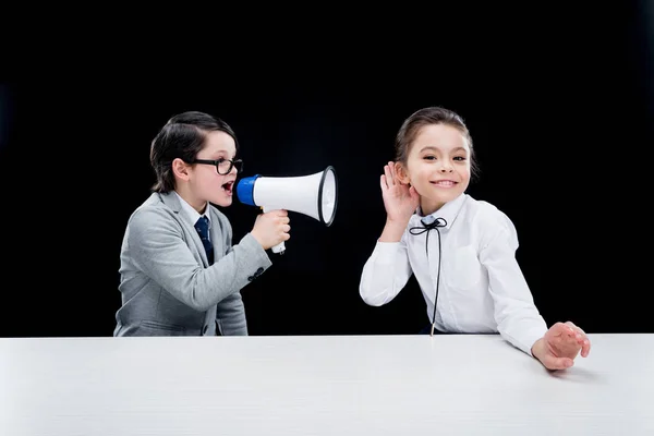 Children playing businesspeople — Stock Photo, Image