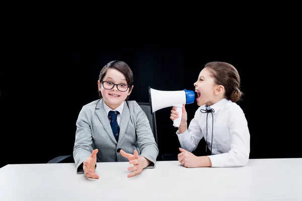 Children playing businesspeople — Stock Photo, Image
