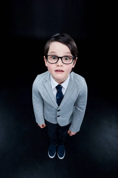 Shocked boy standing — Stock Photo, Image