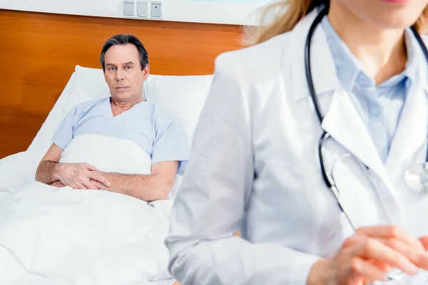 Middle aged patient — Stock Photo, Image