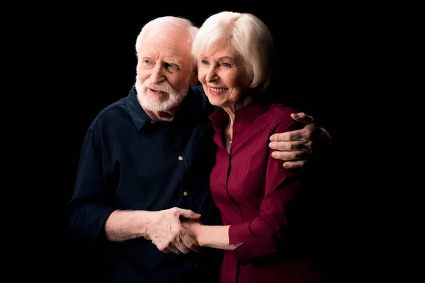 Idősebb pár fogja egymás kezét — Stock Fotó