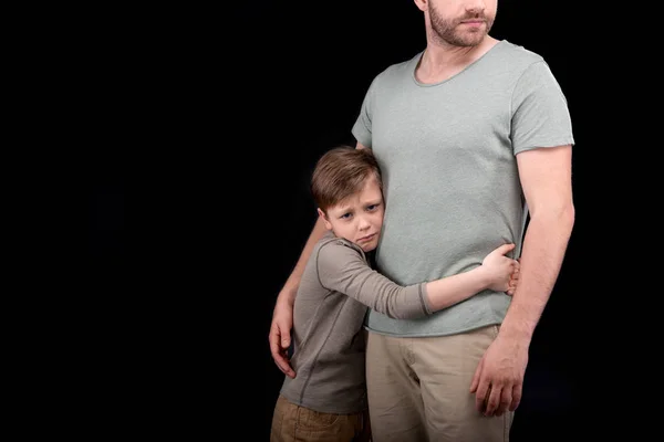 Padre e hijo teniendo conflicto — Foto de Stock