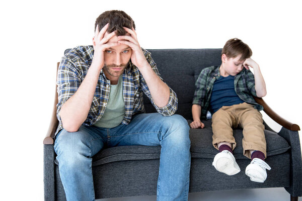 Father and son having conflict