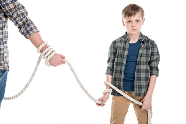 Padre e hijo teniendo conflicto — Foto de Stock