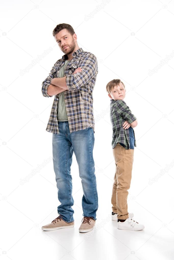 Father and son having conflict