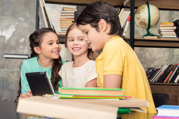 Children with digital tablet — Stock Photo