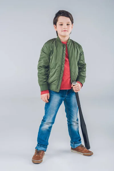 Boy with baseball bat — Stock Photo