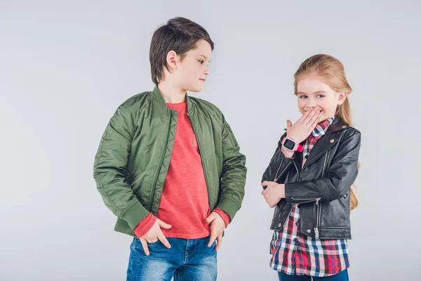 Cute boy and girl — Stock Photo