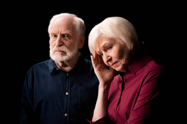Seriöses Seniorenpaar — Stockfoto