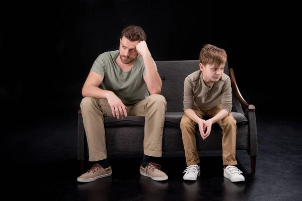 Father and son having conflict — Stock Photo