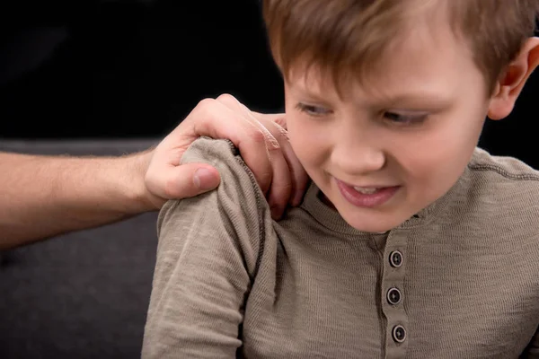 Father and son having conflict — Stock Photo