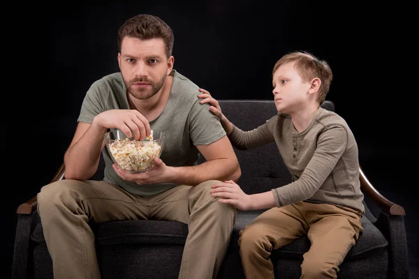 Père et fils en conflit — Photo de stock