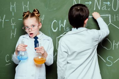 Little scientists in lab 