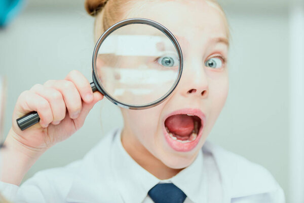 Little scientist in lab 