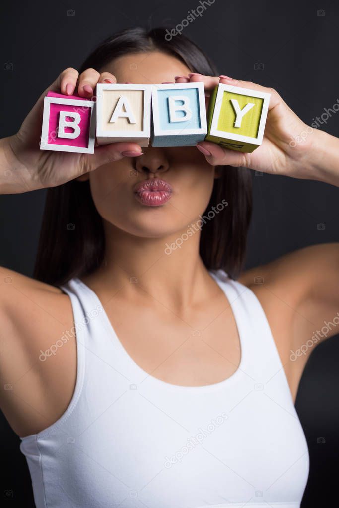woman with baby word