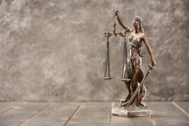 Statue of lady justice  clipart