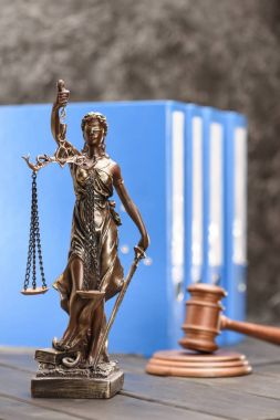 Statue of lady justice  clipart