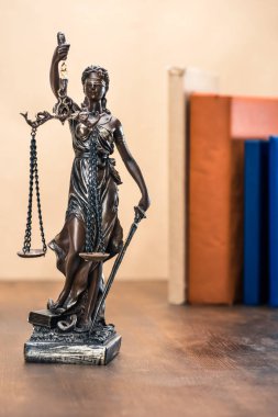 Statue of lady justice  clipart