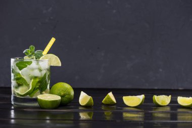 Mojito cocktail ingredients  clipart