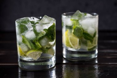Mojito cocktail in glasses  clipart