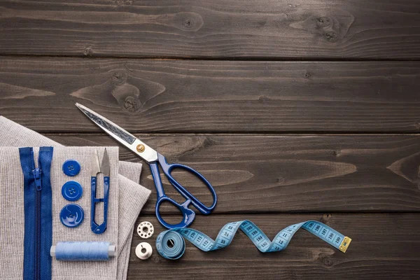 Set of sewing supplies — Stock Photo