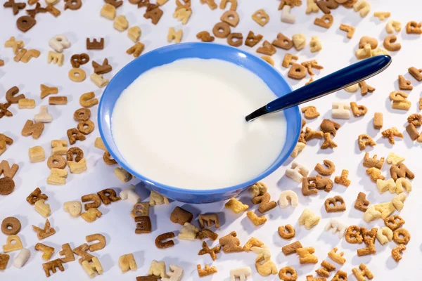 Алфавит кукурузных флажков — стоковое фото