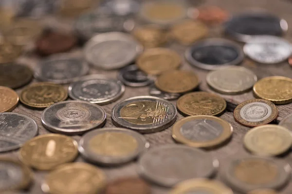 Recolha de moedas diferentes — Fotografia de Stock