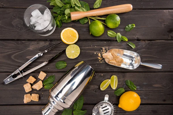 Mojito cocktail ingredients — Stock Photo