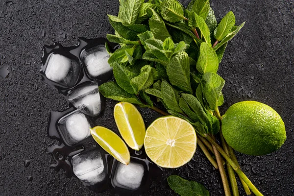 Zutaten für den Mojito-Cocktail — Stockfoto