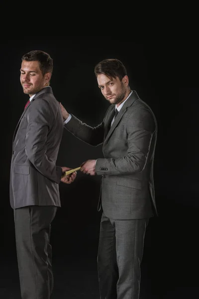 Бизнесмен Подкуп партнера — стоковое фото