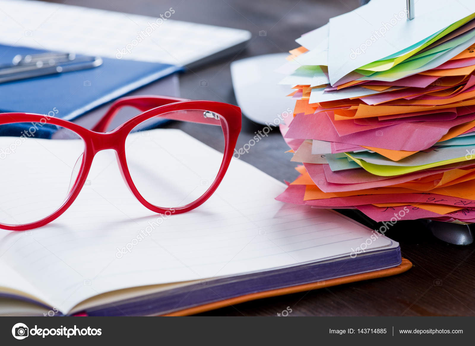 Office supplies at workplace — Stock Photo © AndrewTovstyzhenko 143714885