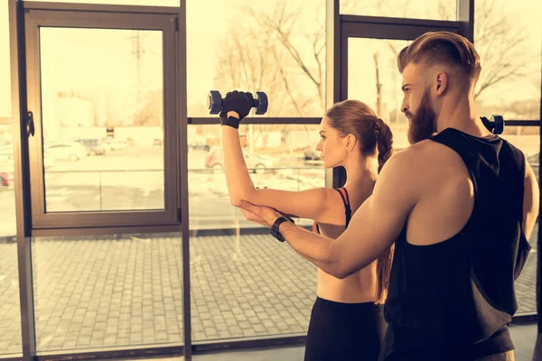 Sporty man and woman training — Stock Photo, Image