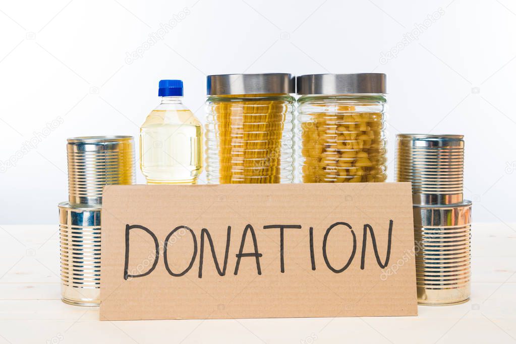 different donation food