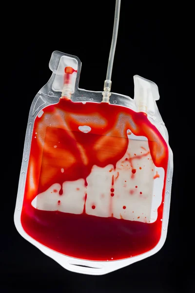 Blood bag for donation — Stock Photo