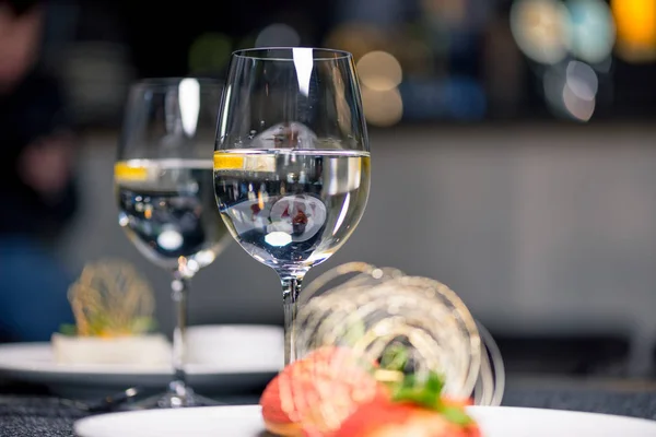 Tasty dessert on table — Stock Photo