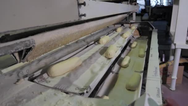 Brood bakken in de bakkerij — Stockvideo