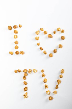 popcorn kernels lettering clipart