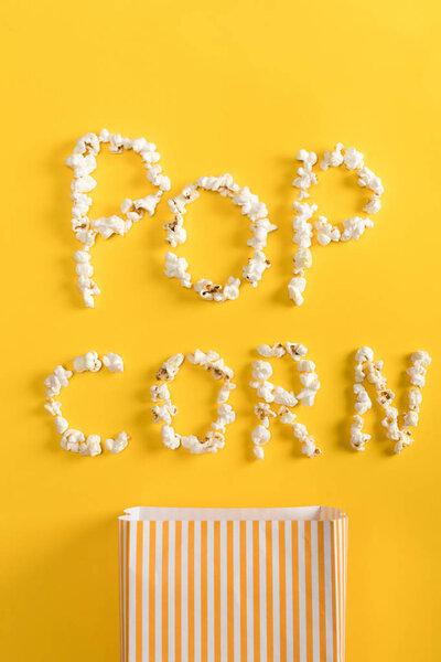 Pop corn lettering  