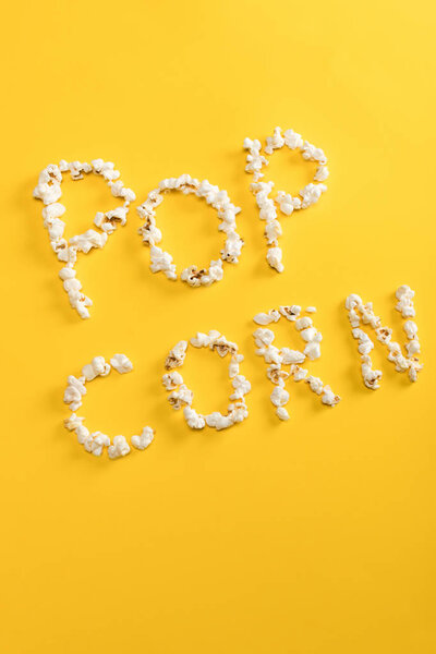 Pop corn lettering  