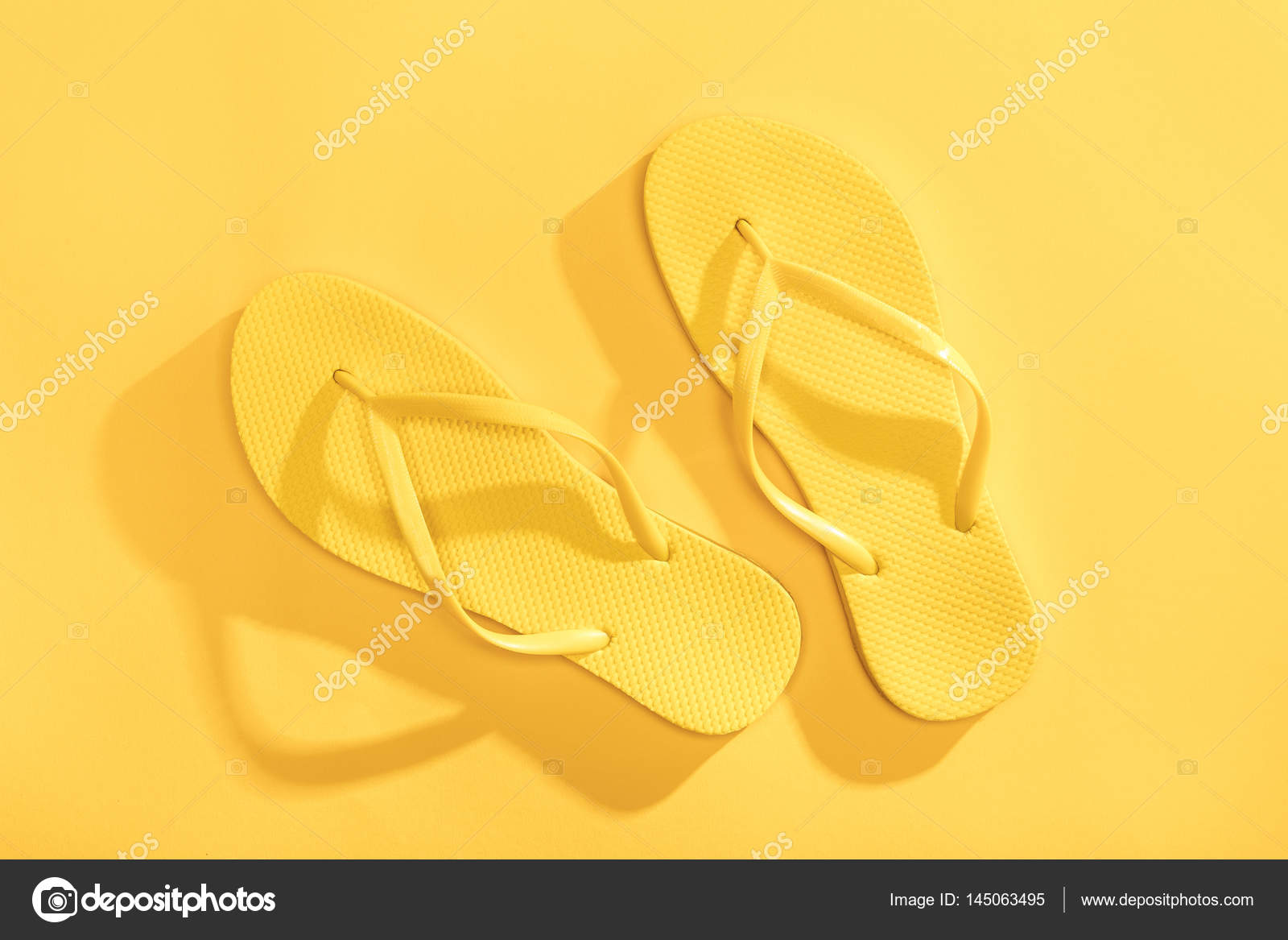 flip flops yellow