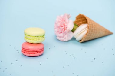el yapımı macarons gözleme koni 