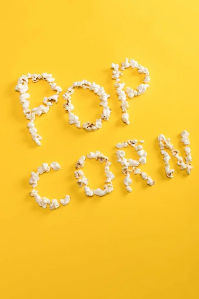 Lettrage pop corn — Photo de stock