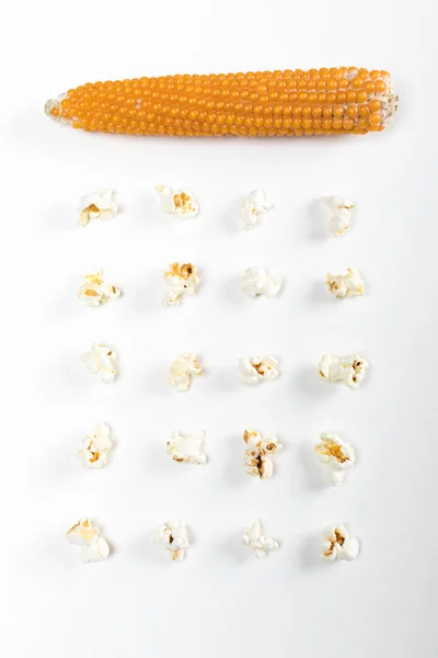 Corn and popcorn kernels — Stock Photo