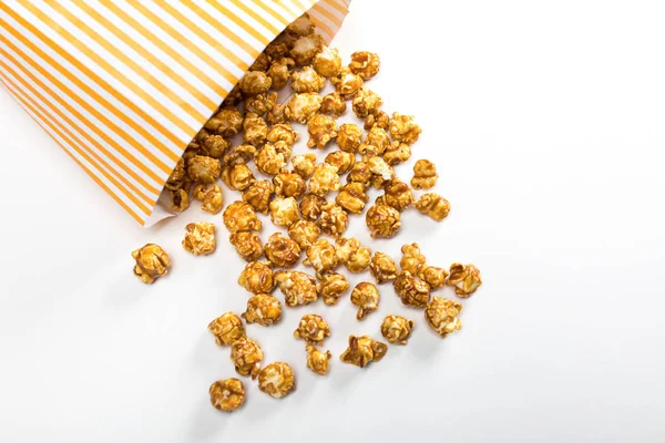 Popcorn in paper container — Stock Photo