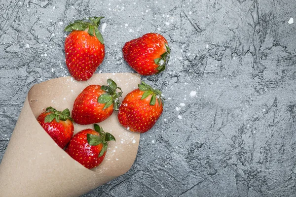 Fraises rouges fraîches — Photo de stock