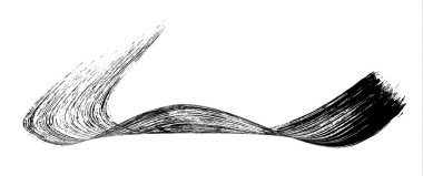 kalıcı makyaj kozmetik maskara fırça darbesi beyaz.