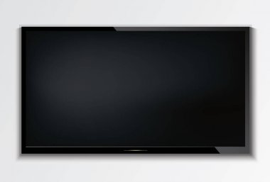led tv duvar arka plan üzerinde asılı