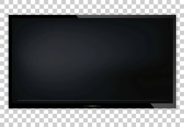 TV, moderno lcd tela em branco, levou, em fundo isolado, elegante ilustração vetorial EPS10 — Vetor de Stock