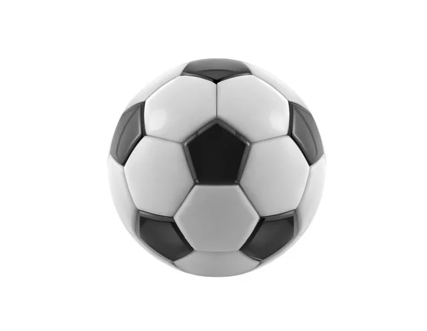 Pallone da calcio vettoriale. Pallone da calcio realistico o pallone da calcio su sfondo bianco — Vettoriale Stock