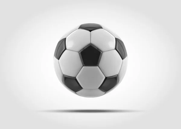 Bola de fútbol vectorial. Bola de fútbol realista o pelota de fútbol — Vector de stock